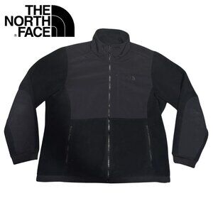 EUC The North Face Women’s Black Zip Up Fleece Jacket Size XL